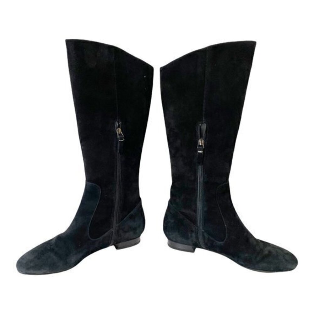 VIA SPEGA black suede midi boots